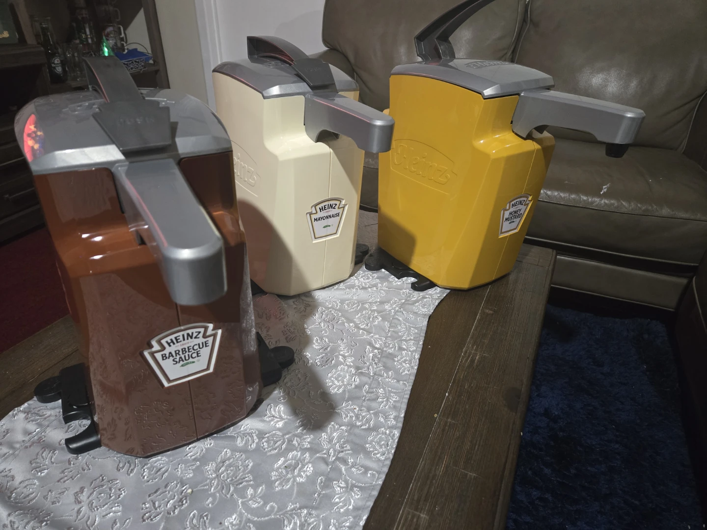 Set of 3 Heinz Condiment Dispensers (Sauce, Mayonnaise, Mustard)