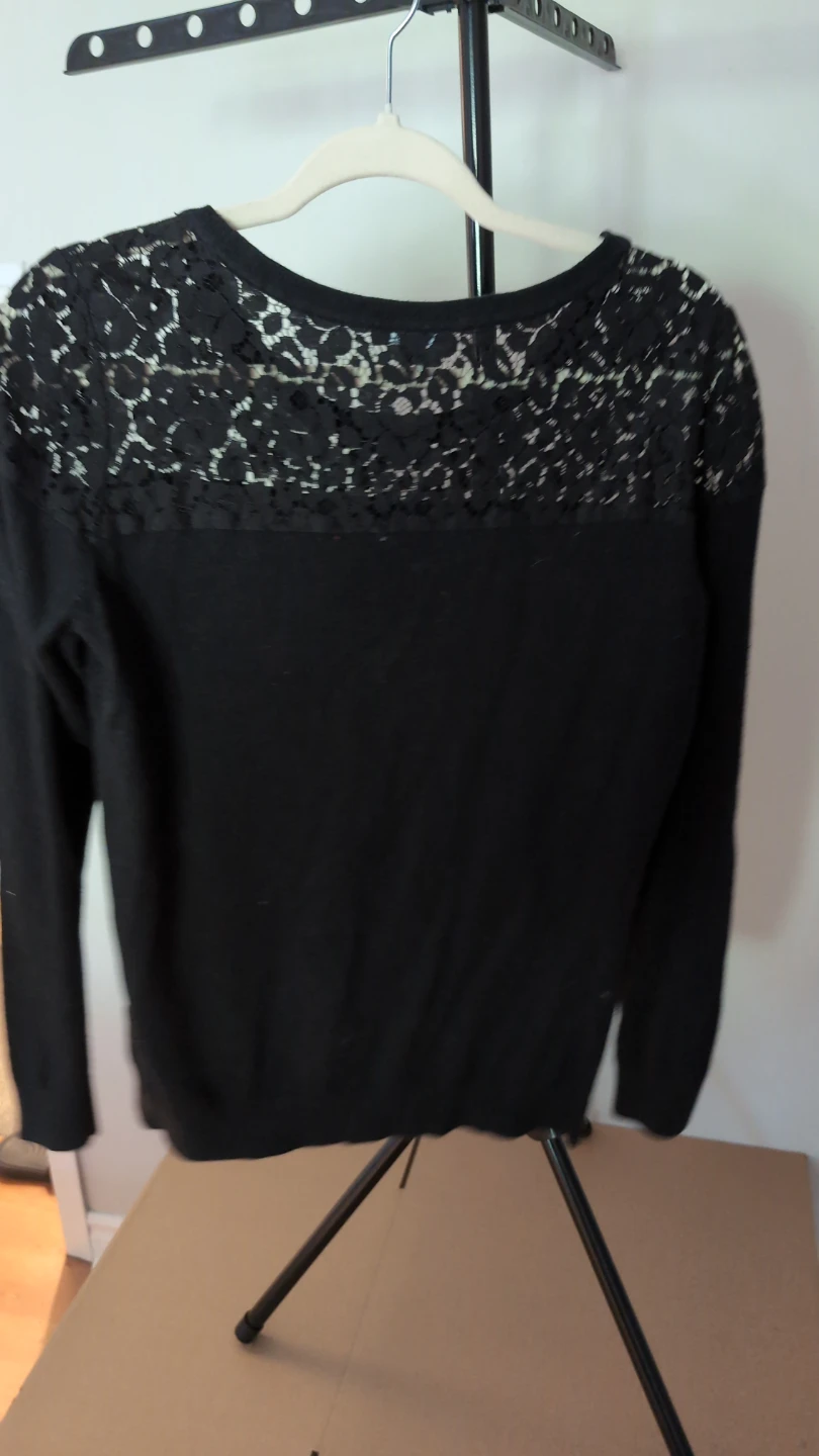 Jacob Black Sweater with Lace Detail - G/L - photo 4