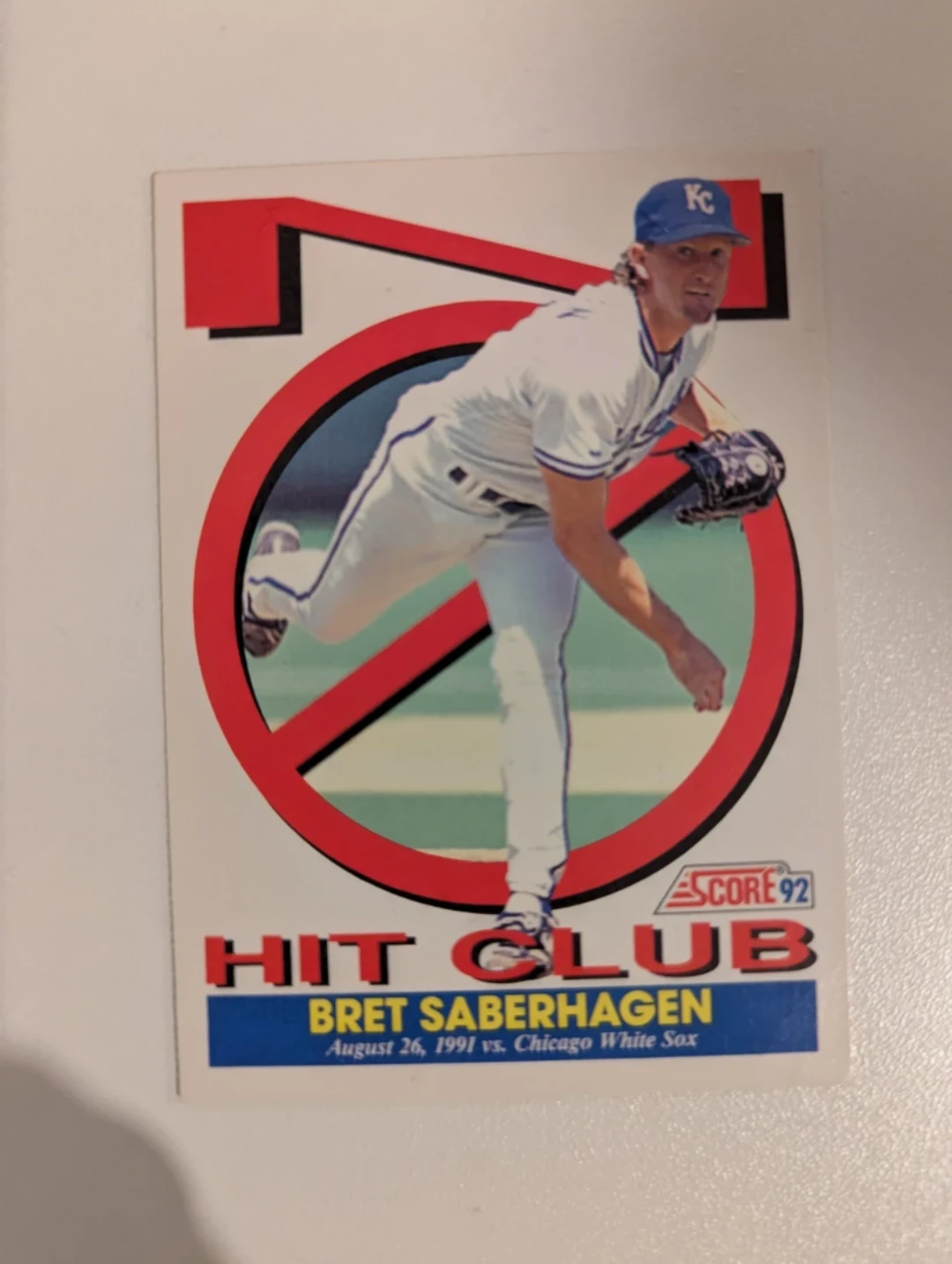 ⚽ 1992 Score Bret Saberhagen Baseball Card