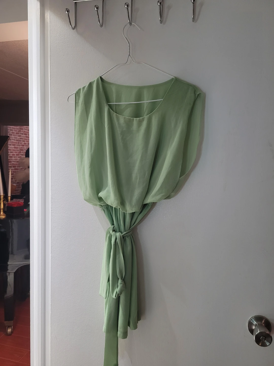 Women's Light Green Flowy Dress