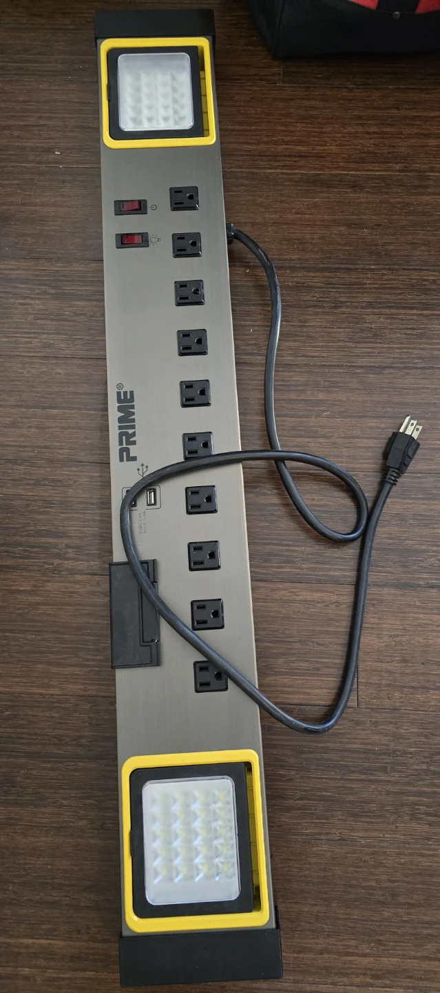 Prime Power Strip with LED Lights