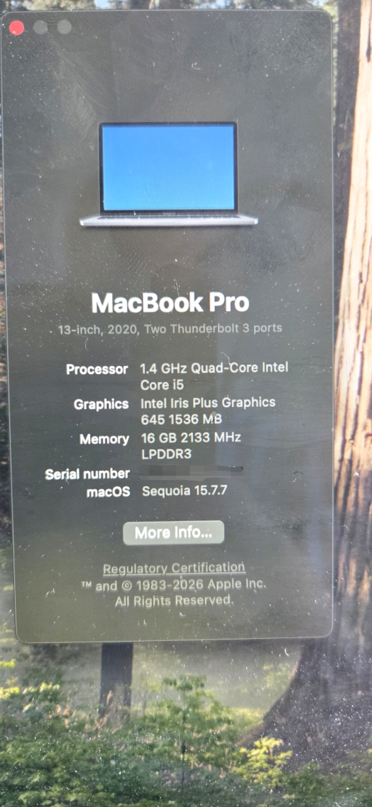 Macbook Pro 13 inch (2020) - photo 3