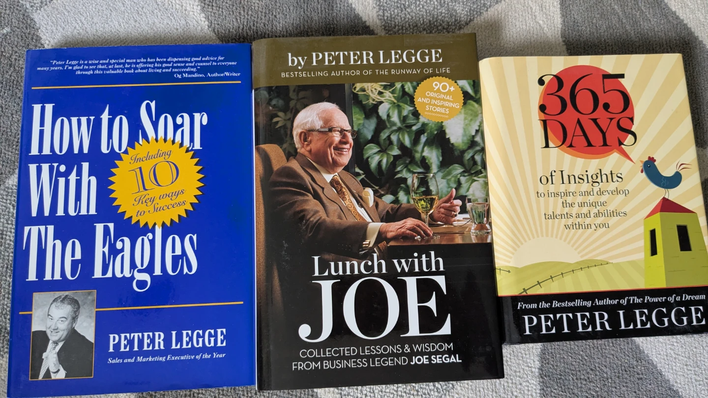 Peter Legge Books: How to Soar, Lunch with Joe, 365 Days