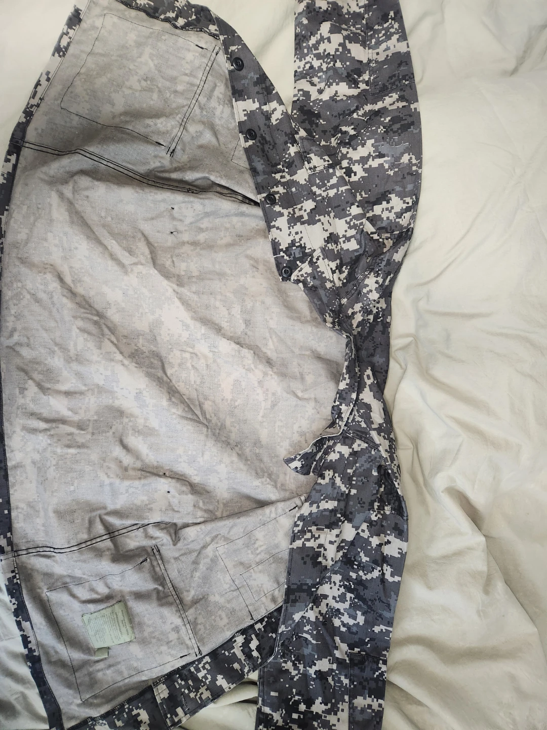 Military Digital Camo Button up
