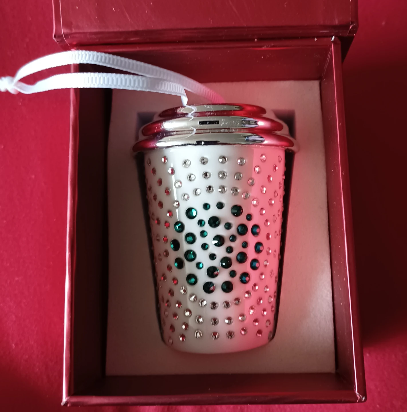Starbucks Swarovski White Ceramic Cup