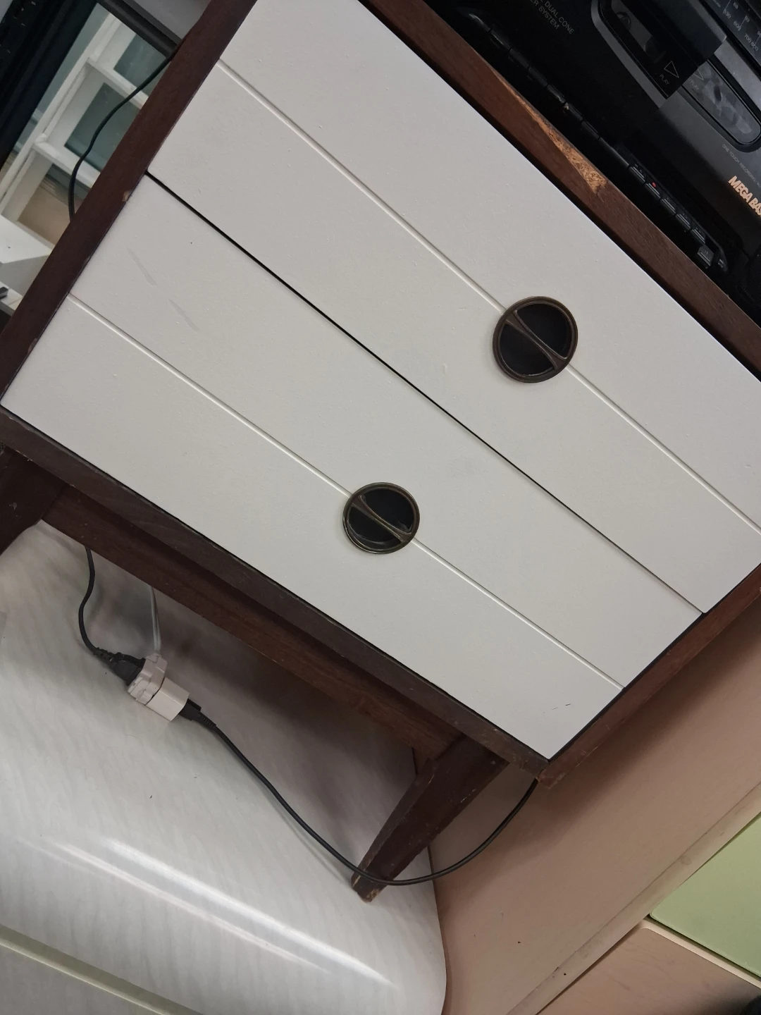 Two-drawer nightstand