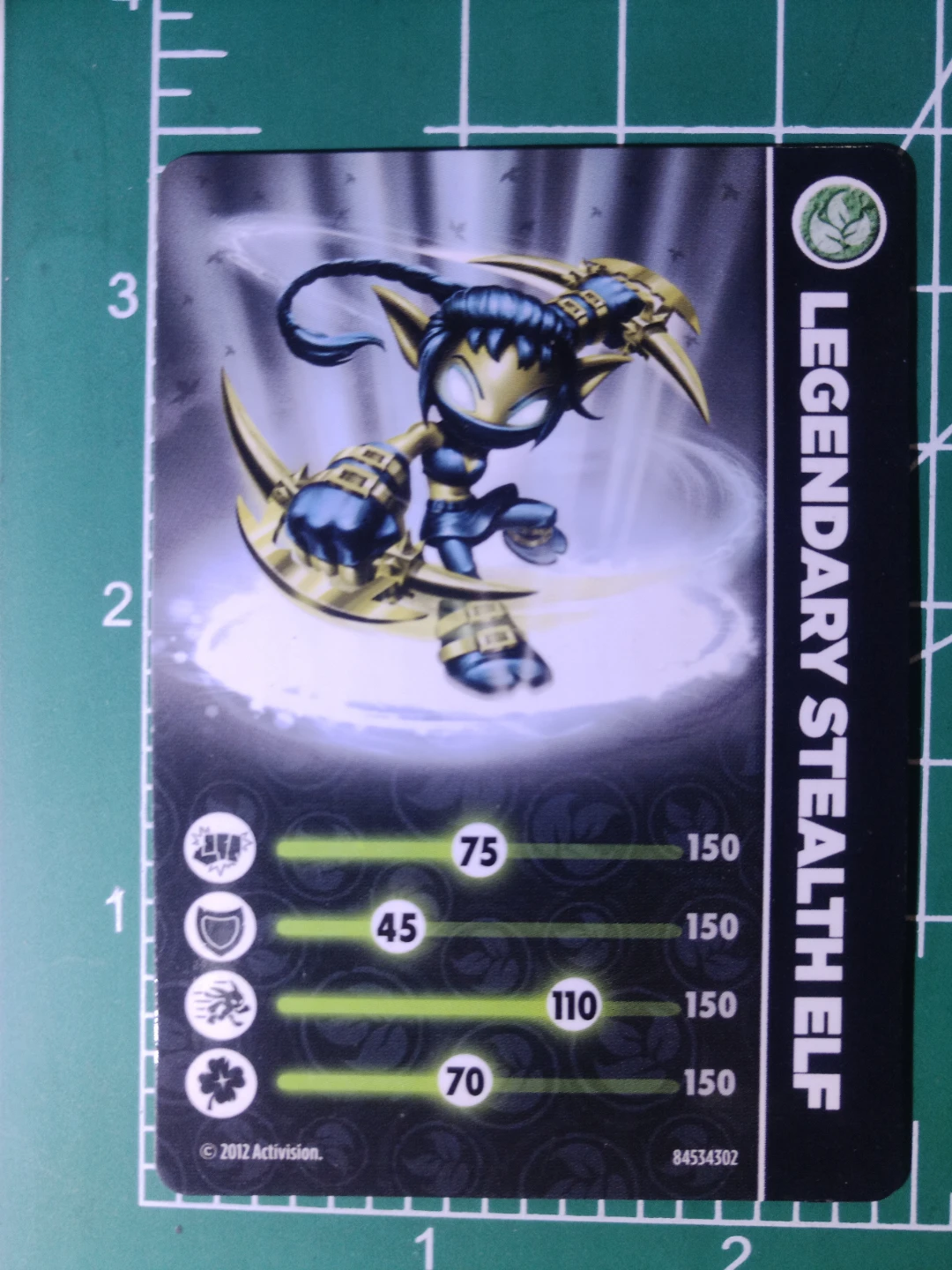 Skylanders Giants Legendary Stealth Elf Card