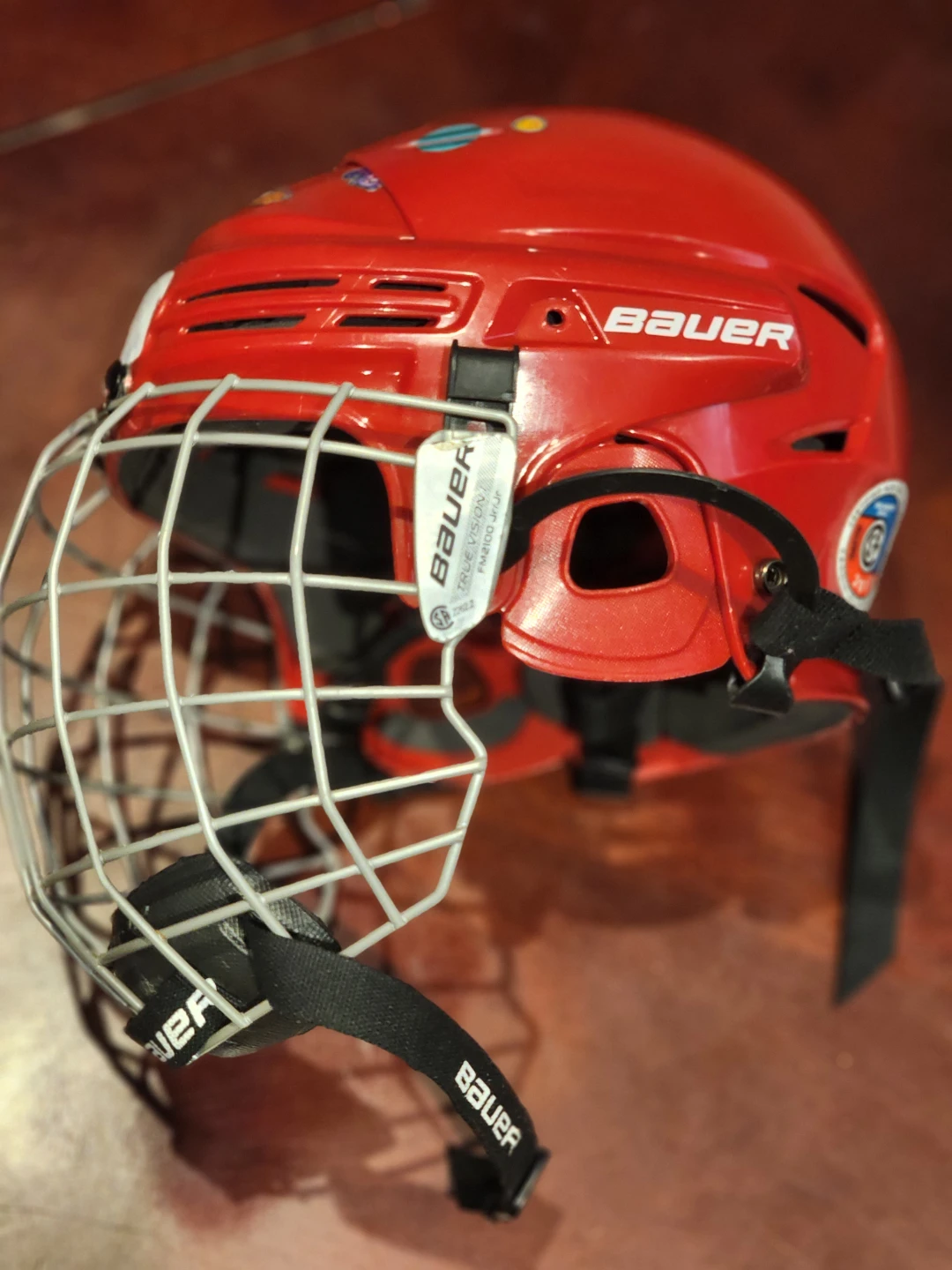 Bauer Red Hockey Helmet with Cage - photo 2
