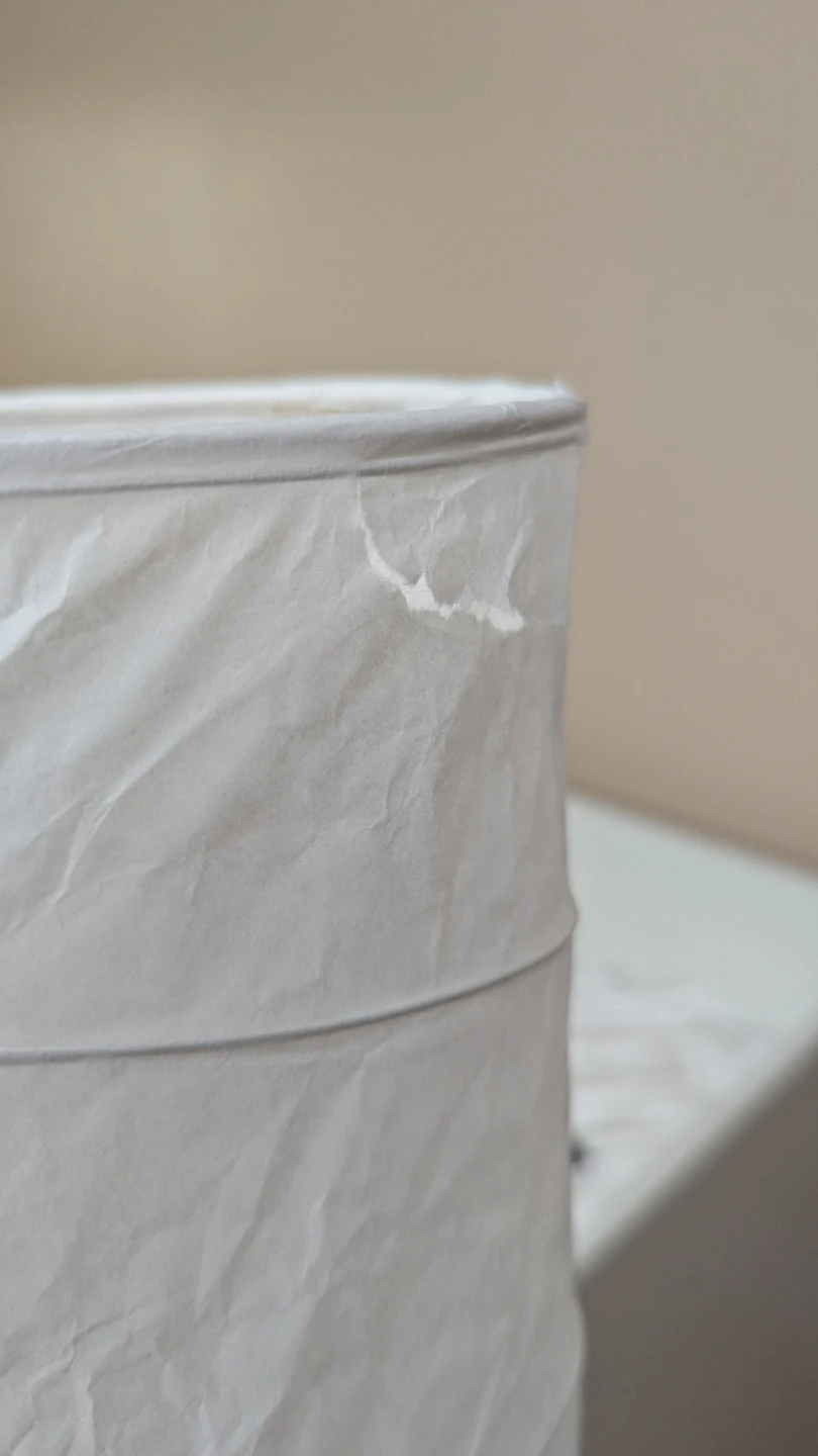 IKEA White Paper Floor Lamp - photo 2