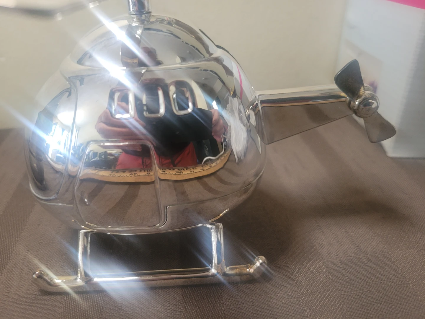 Vintage House Boot & Helicopter Coin Silver Plate Banks - photo 5