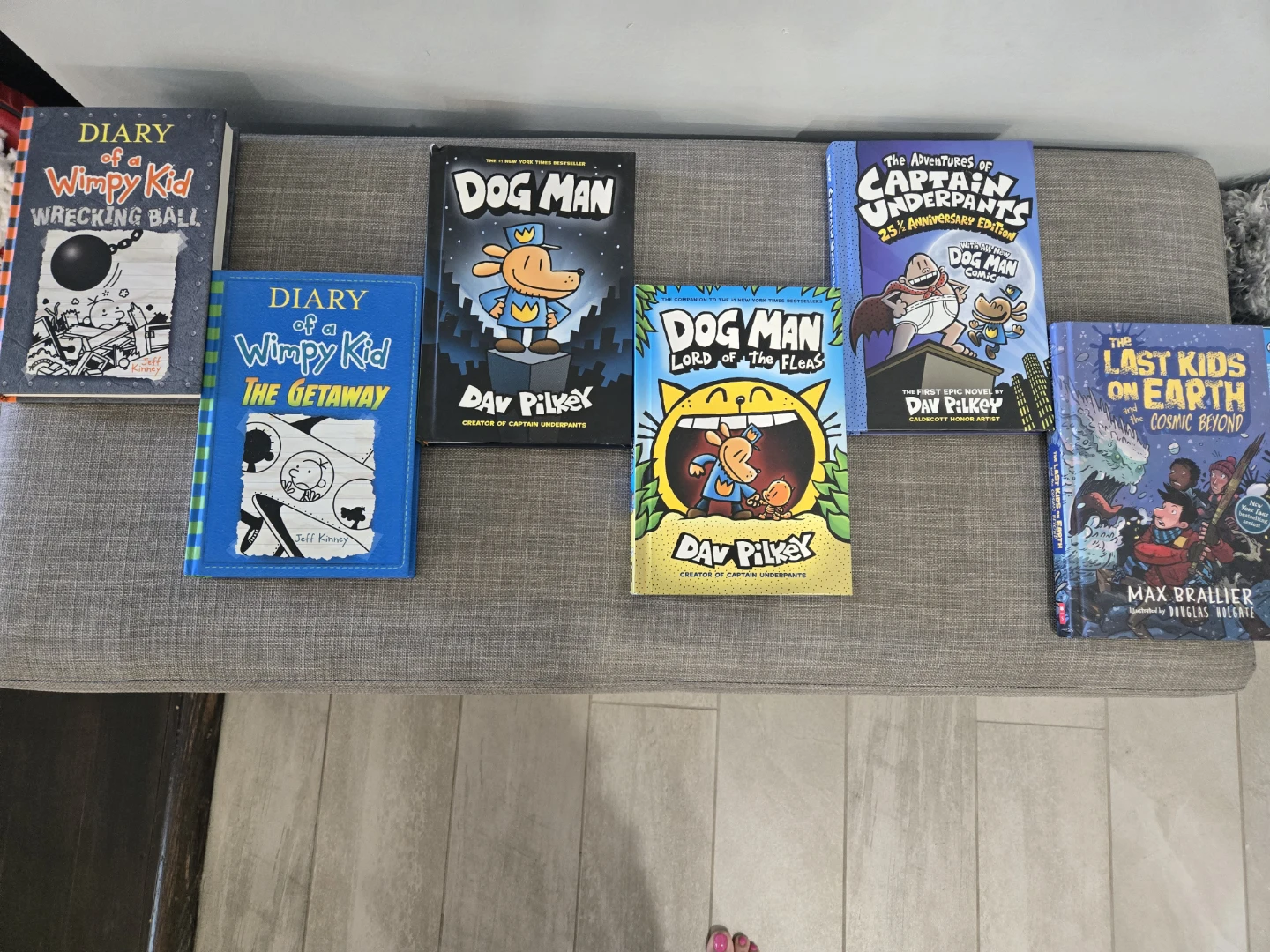 Diary of a Wimpy Kid, Dog Man, and Last Kids on Earth Books