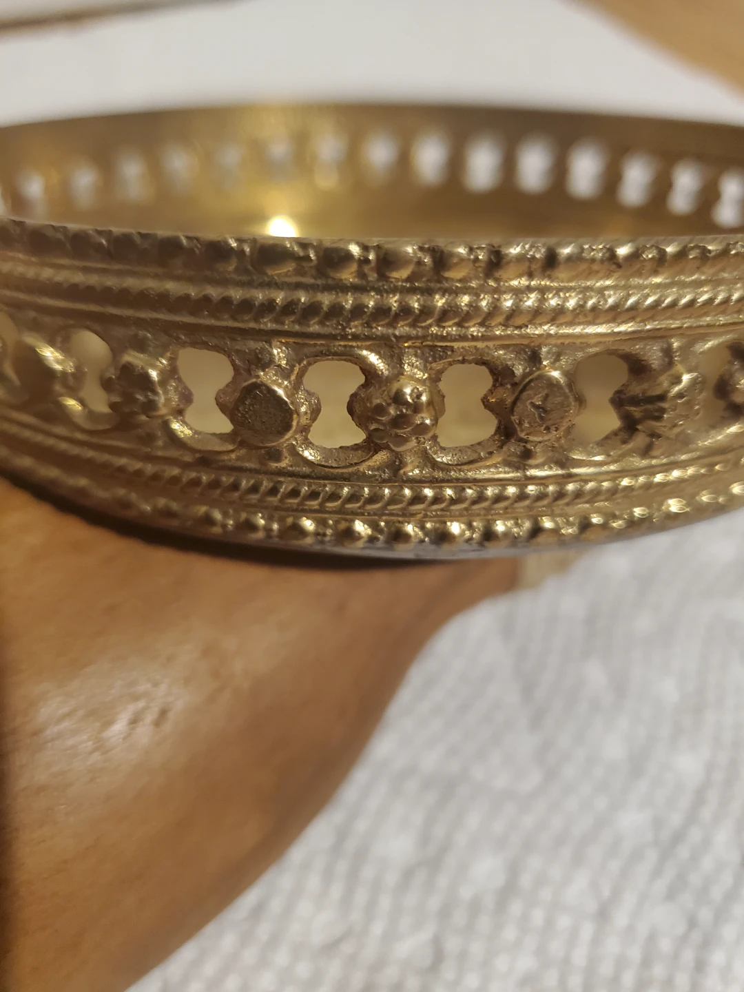 Vintage Brass Decorative wime coaster