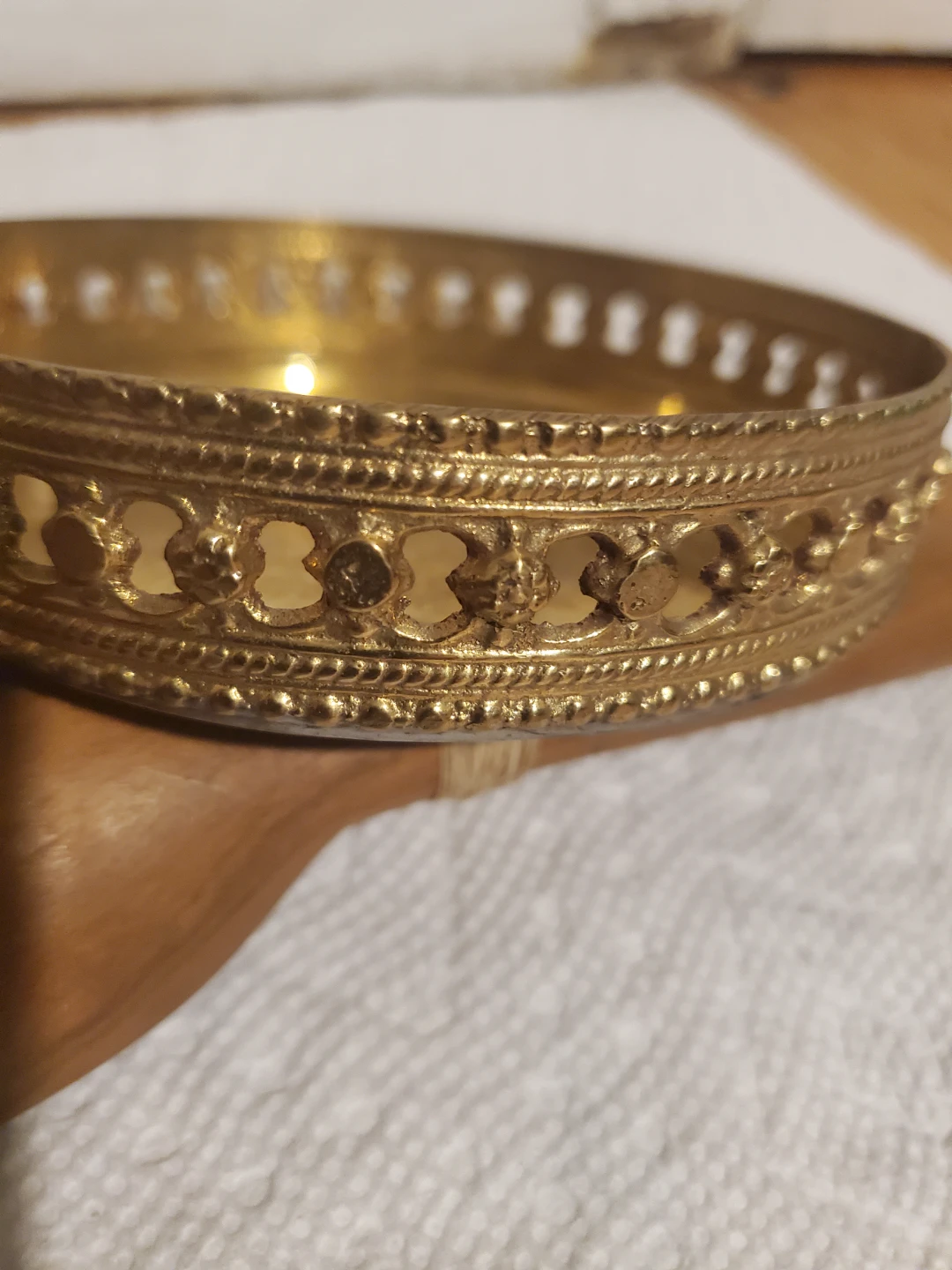 Vintage Brass Decorative wime coaster - photo 2