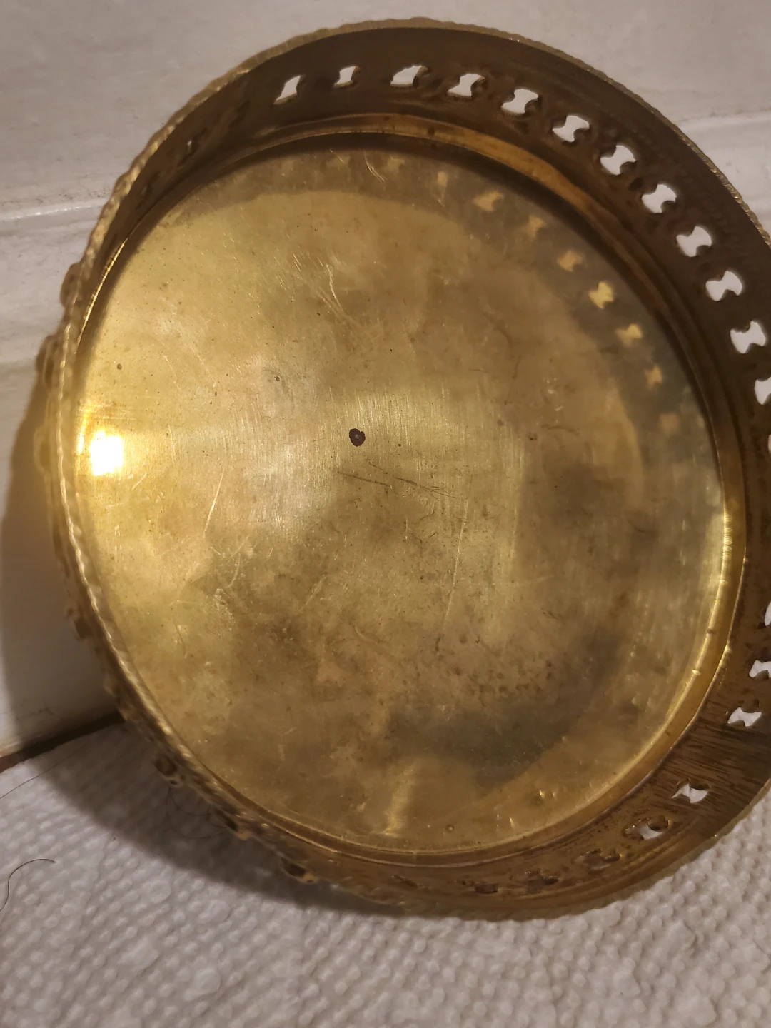 Vintage Brass Decorative wime coaster - photo 3