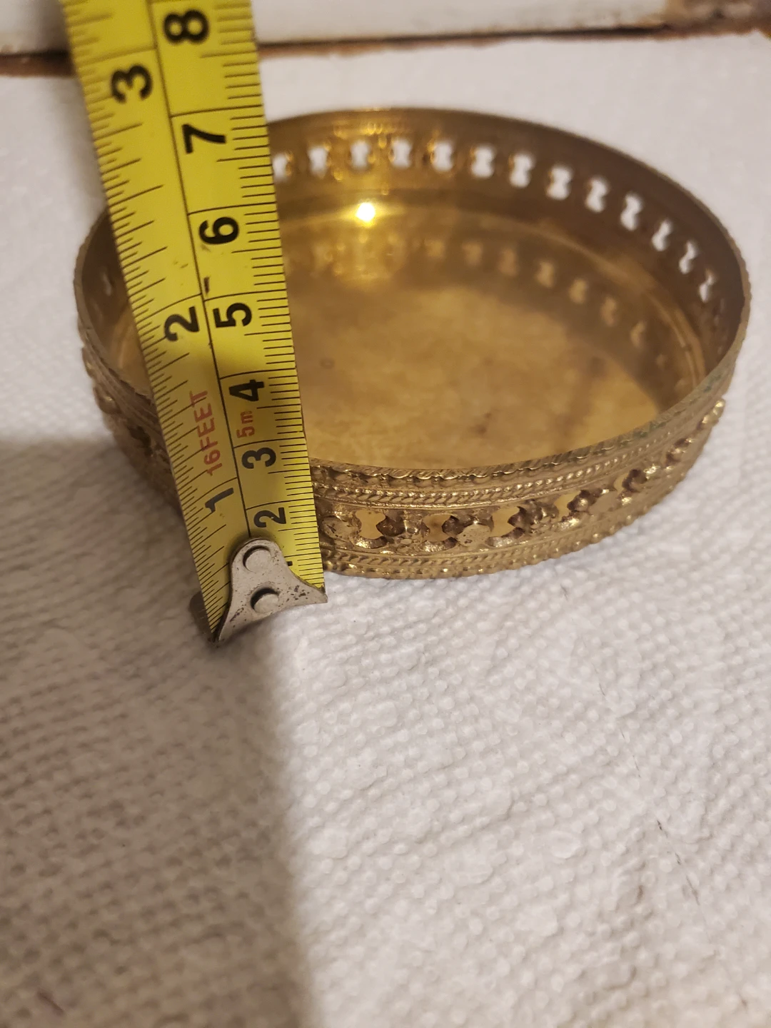Vintage Brass Decorative wime coaster - photo 5
