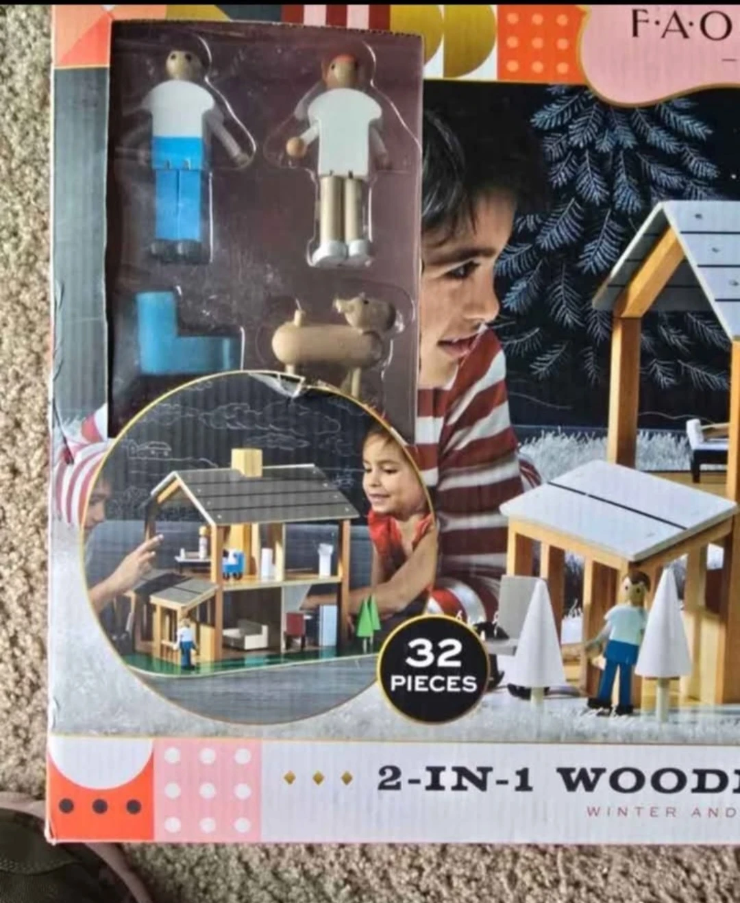 FAO Schwarz 2-in-1 Wooden Dollhouse - photo 2