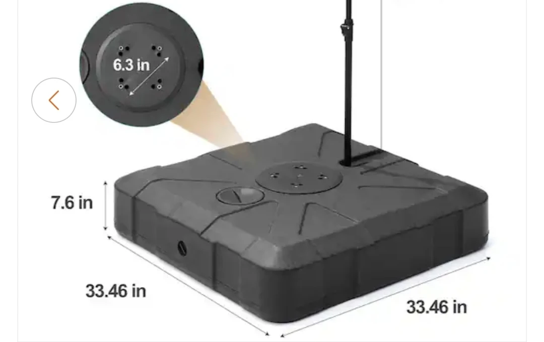 Cantilever Umbrella Base with 4-Wheels