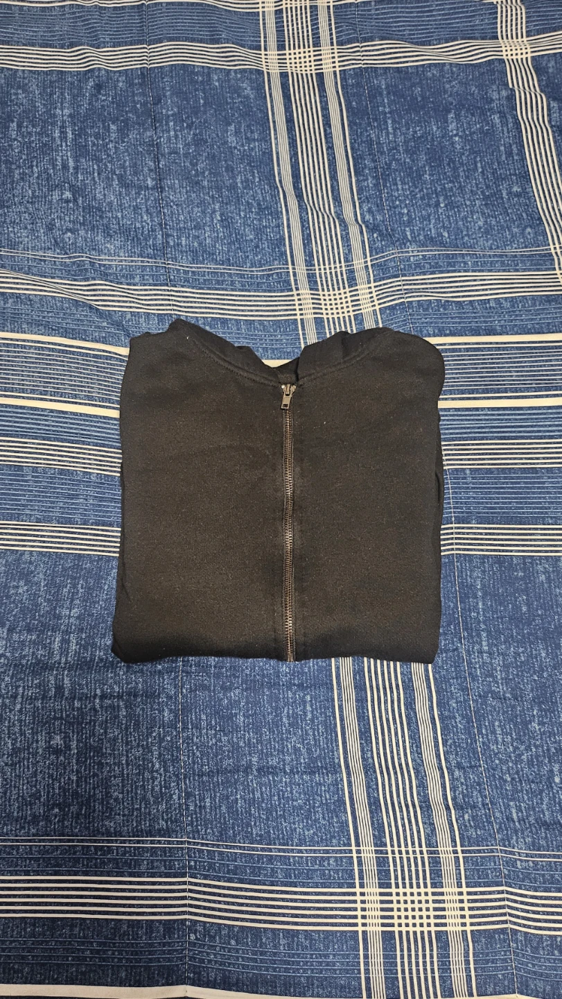 Basic Black Full-Zip Hoodie
