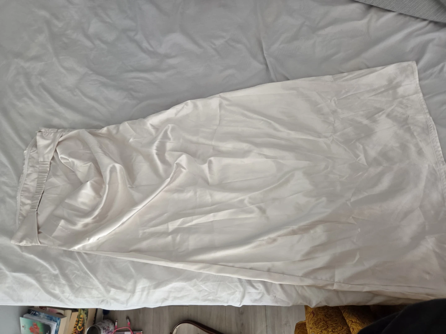 Cream Satin Maxi dress - photo 2