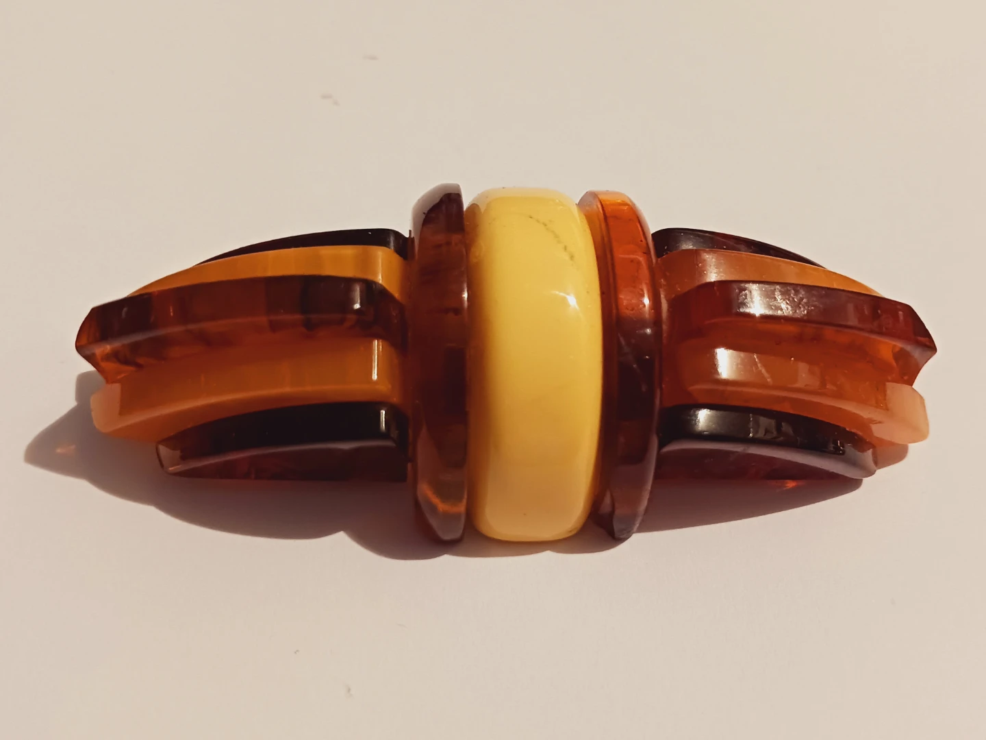 Vintage Bakelite Large Brooch