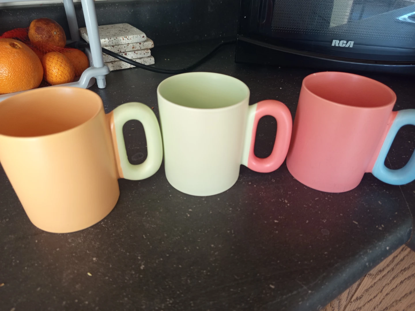 Set of 3 Coloured Mugs
