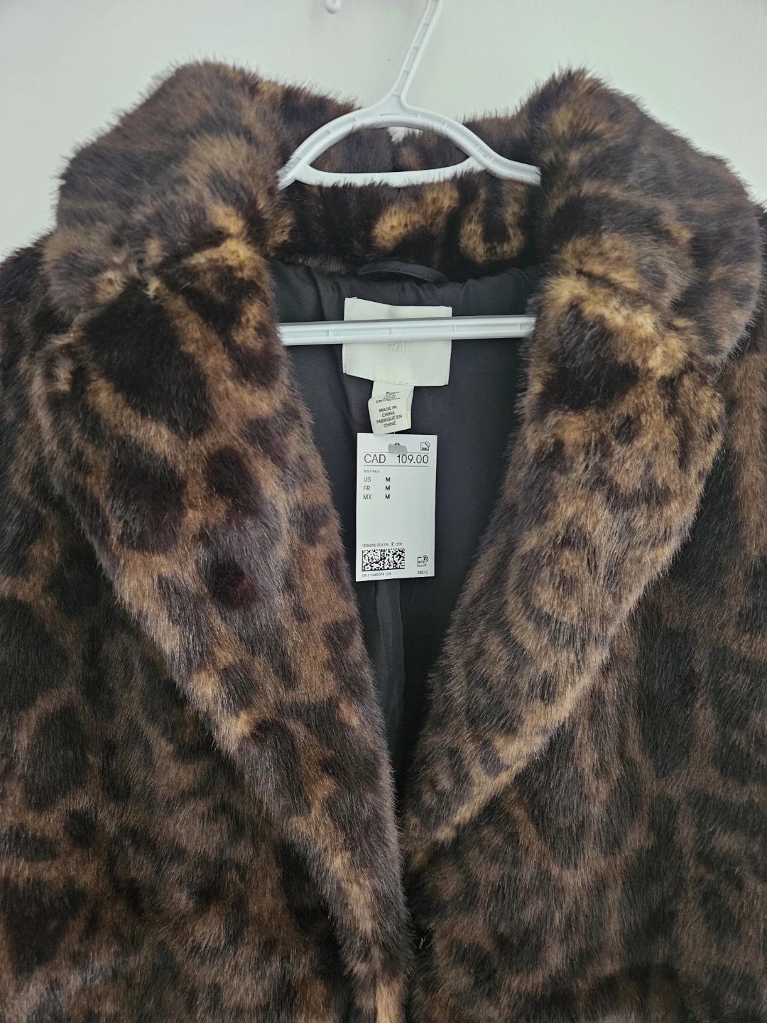 H&M Leopard Print Coat Size M/L - photo 2