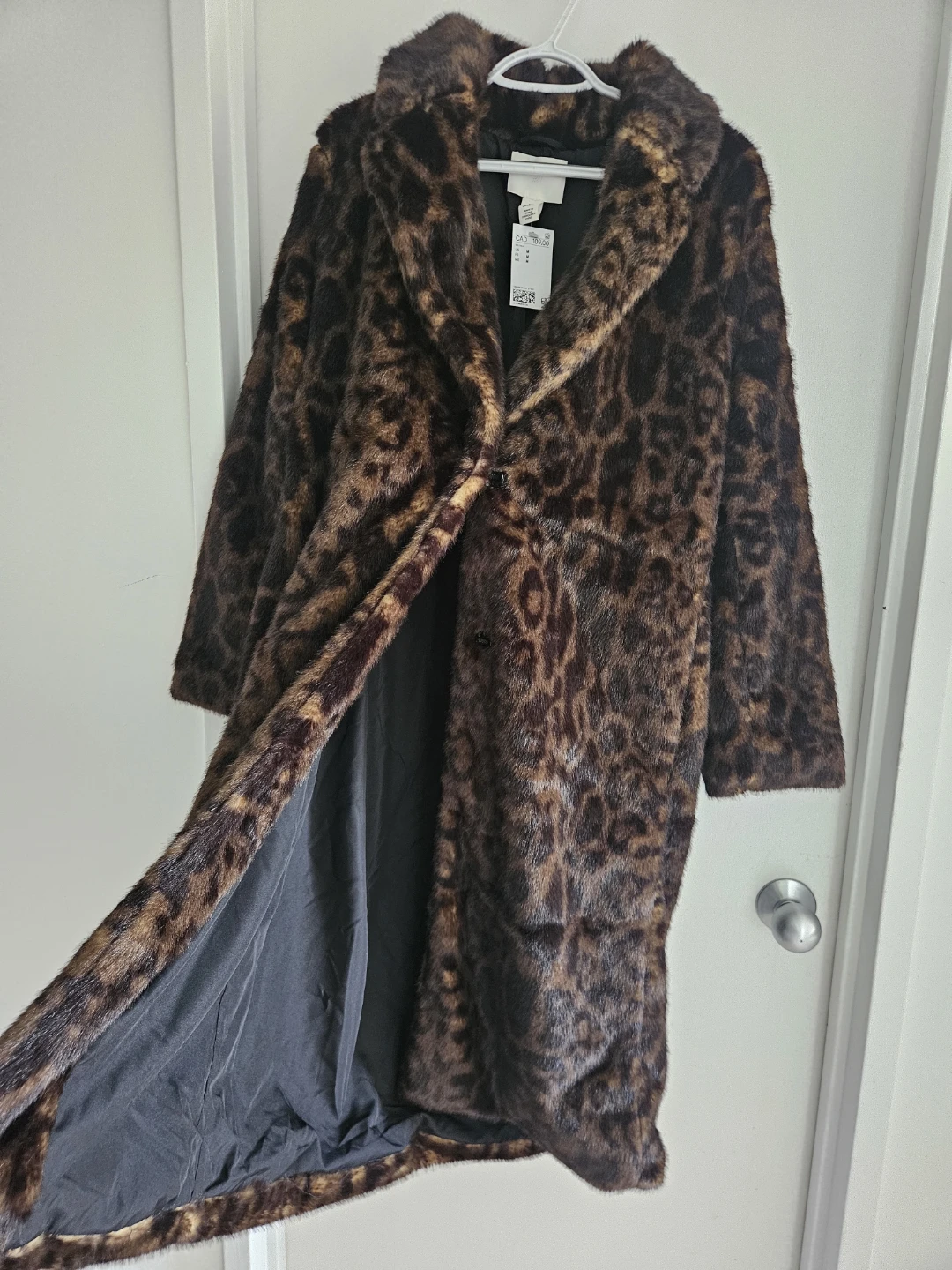 H&M Leopard Print Coat Size M/L - photo 3