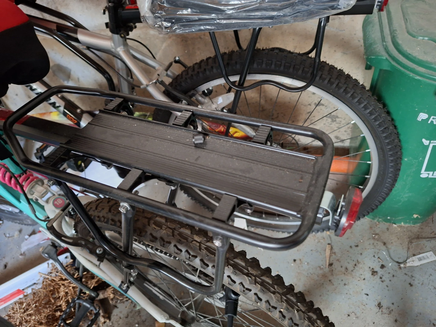Black Bicycle Rear Rack - photo 2