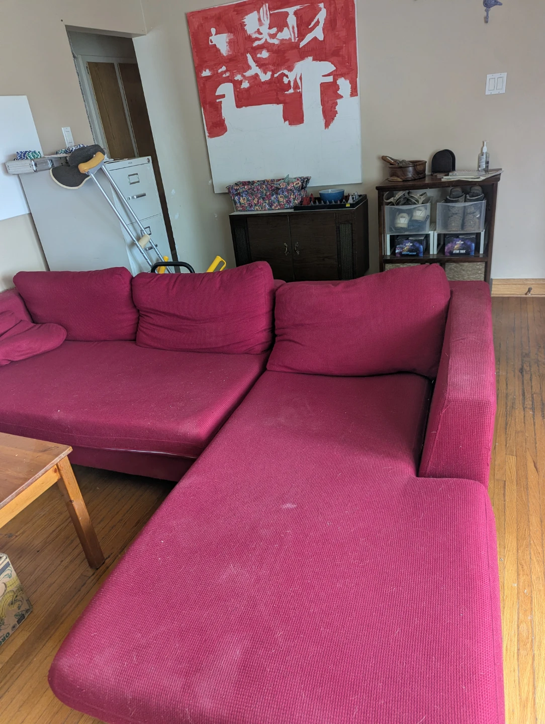 Red Sectional Sofa - photo 2