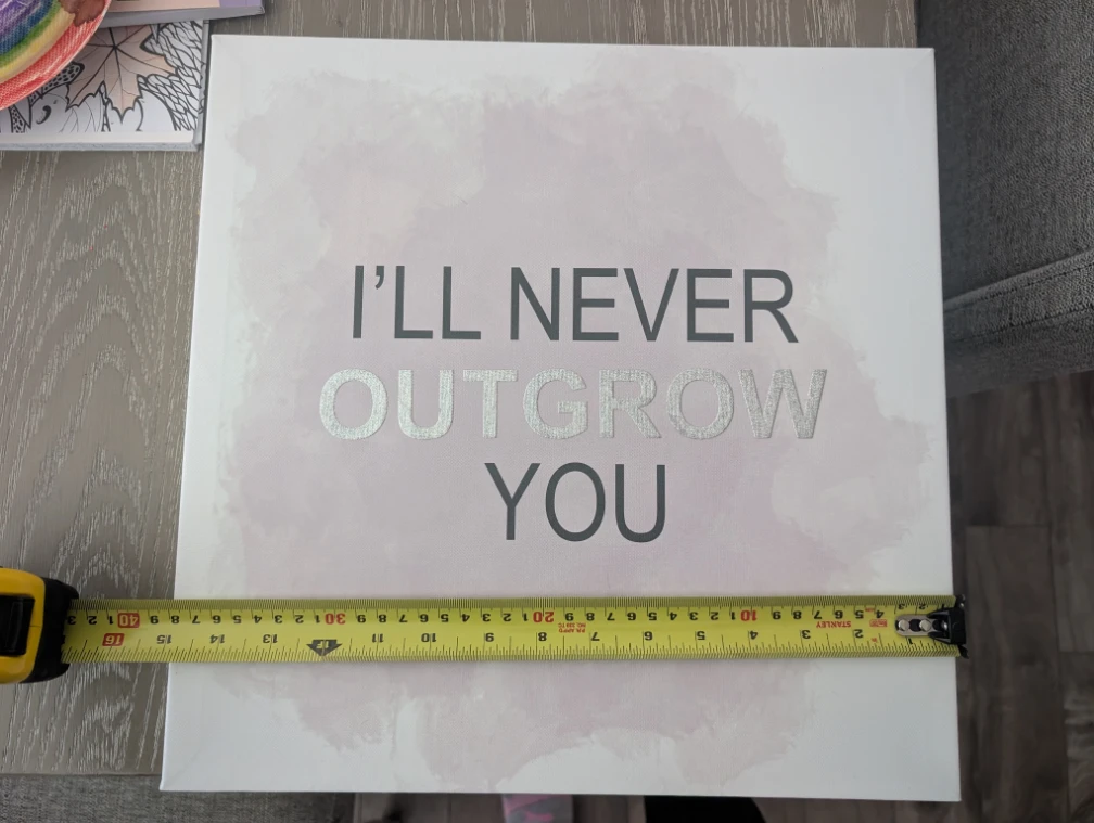 Canvas Wall Art - I'll Never Outgrow You - photo 3