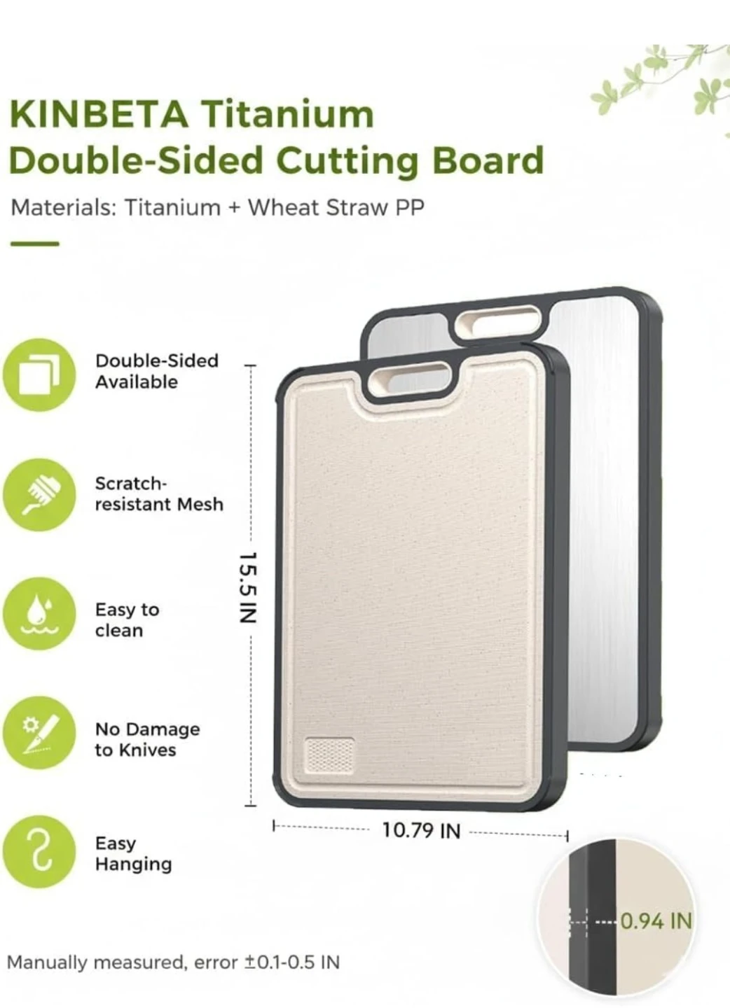 KINBETA Titanium Double-Sided Cutting Board - photo 2