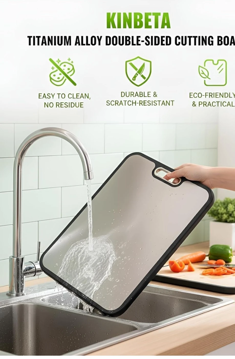 KINBETA Titanium Double-Sided Cutting Board - photo 5