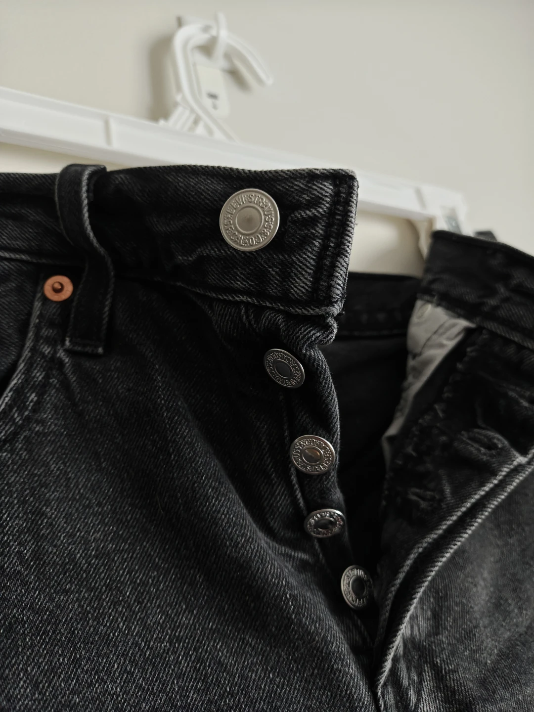 Levi's 501 Black Denim Cutoff Shorts - photo 4