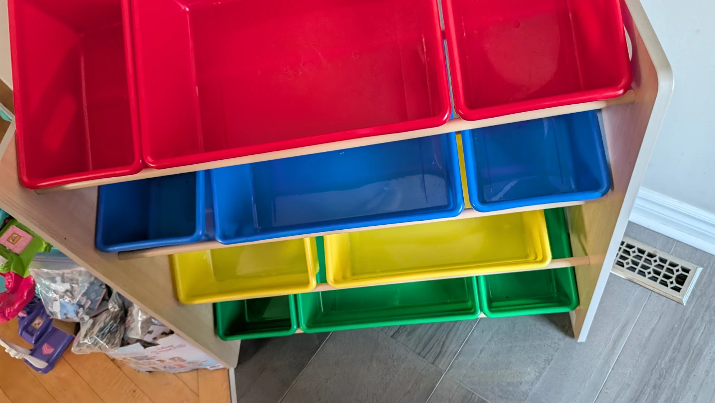 Toy Organizer with Storage Bins
