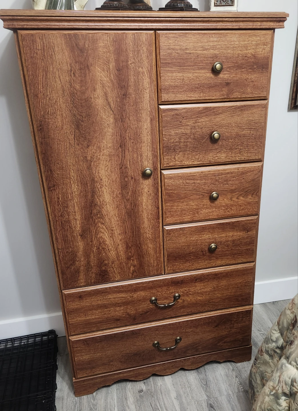 Wooden Dresser with Cabinet - photo 3
