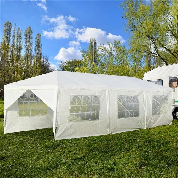 Costway 30-ft L Rectangle White Canopy Tent - photo 4