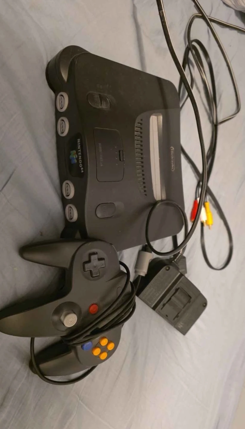 Nintendo 64 Console with Controller and chords