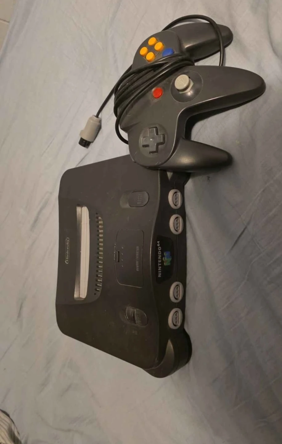 Nintendo 64 Console with Controller and chords - photo 2