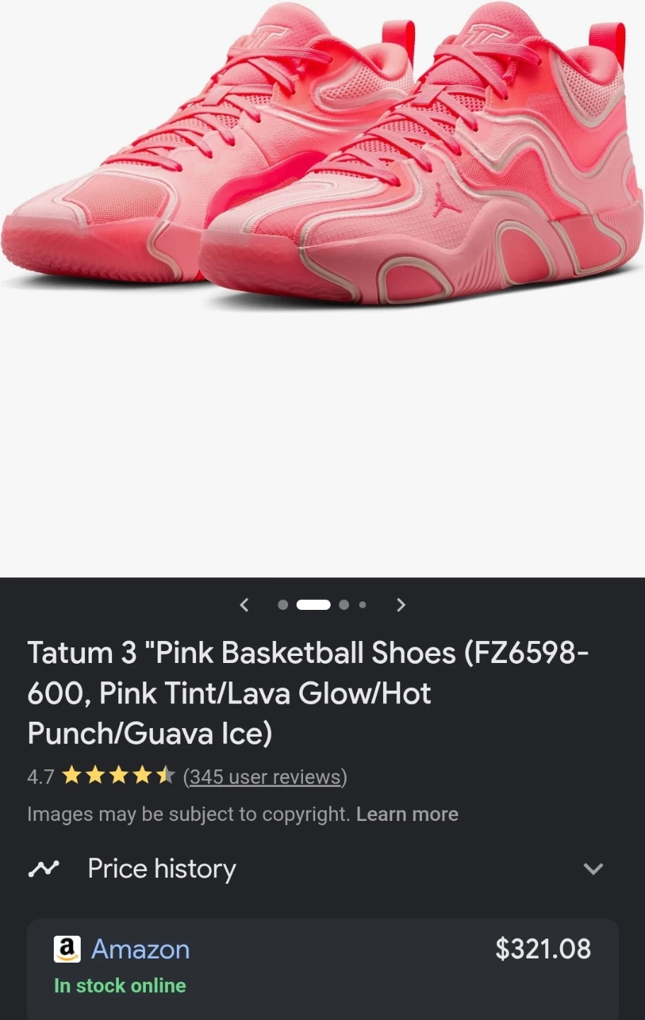 Jordan Tatum 3 Pink Basketball Shoes