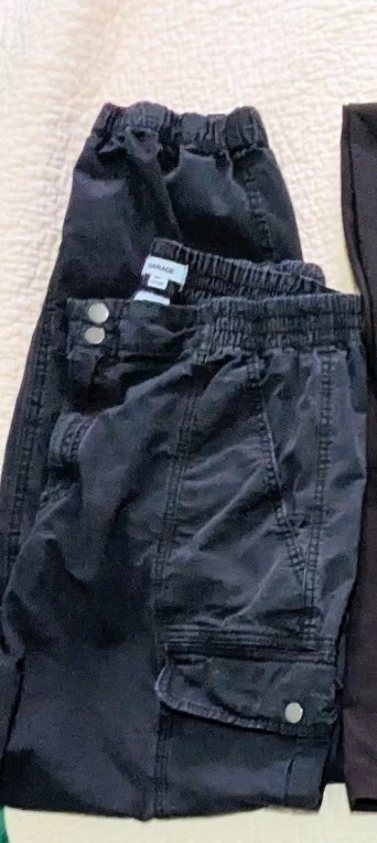 Garage Black Cargo Pants