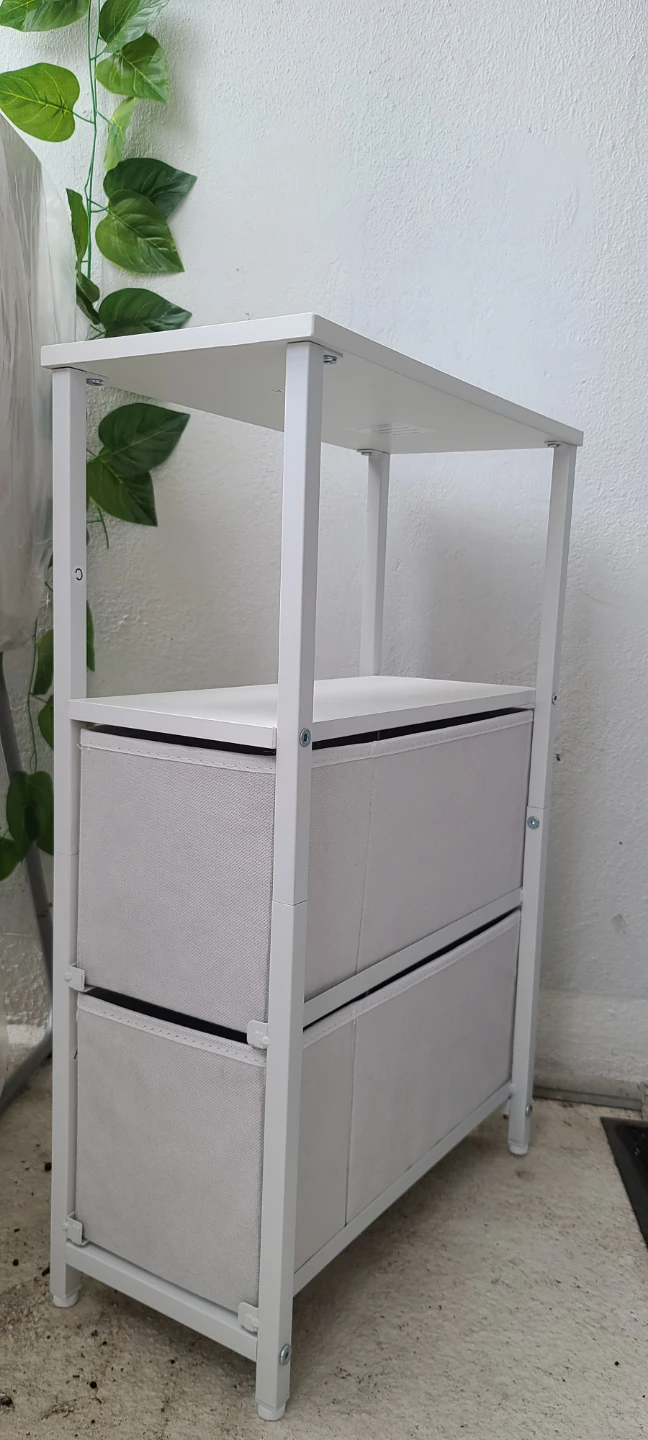 White 2-Drawer Storage Unit - photo 3