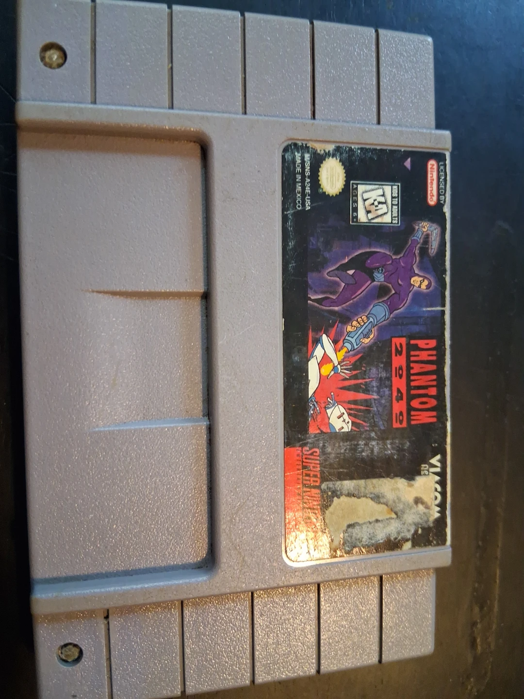 Super Nintendo Phantom 2040 game cartridge
