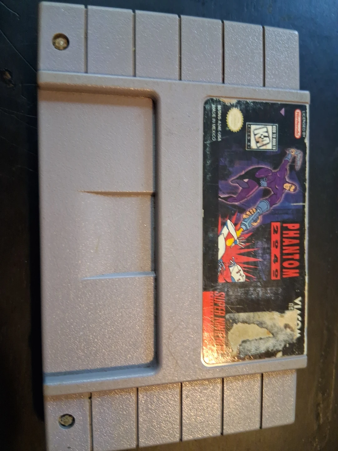 Super Nintendo Phantom 2040 game cartridge - photo 3