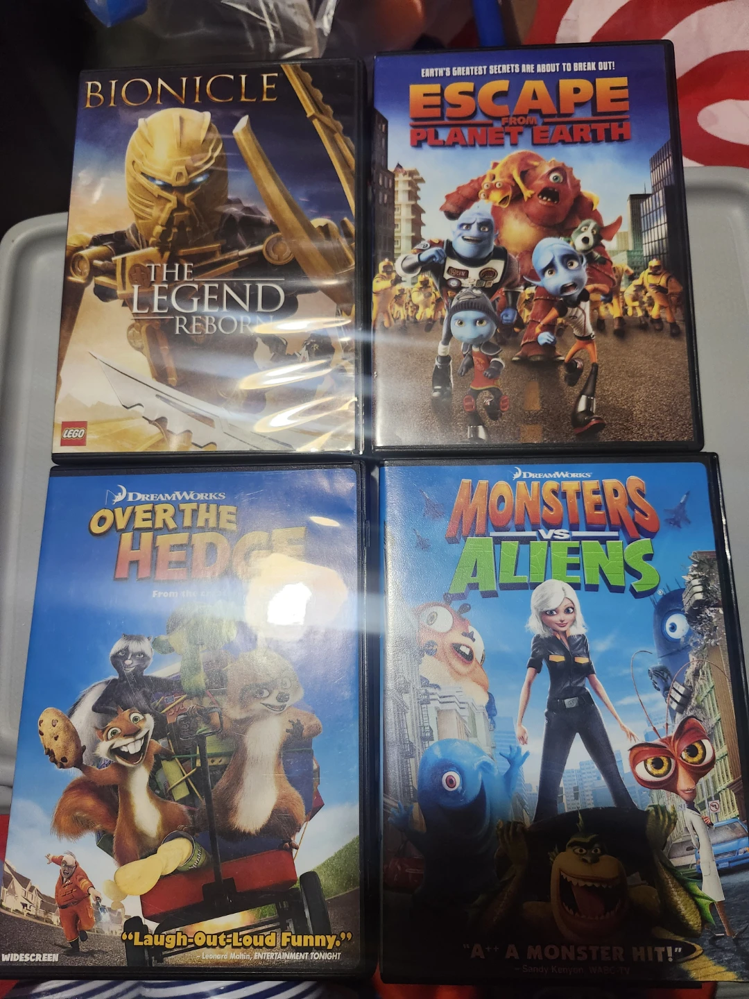 Bionicle, Escape from Planet Earth, Over the Hedge, Monsters