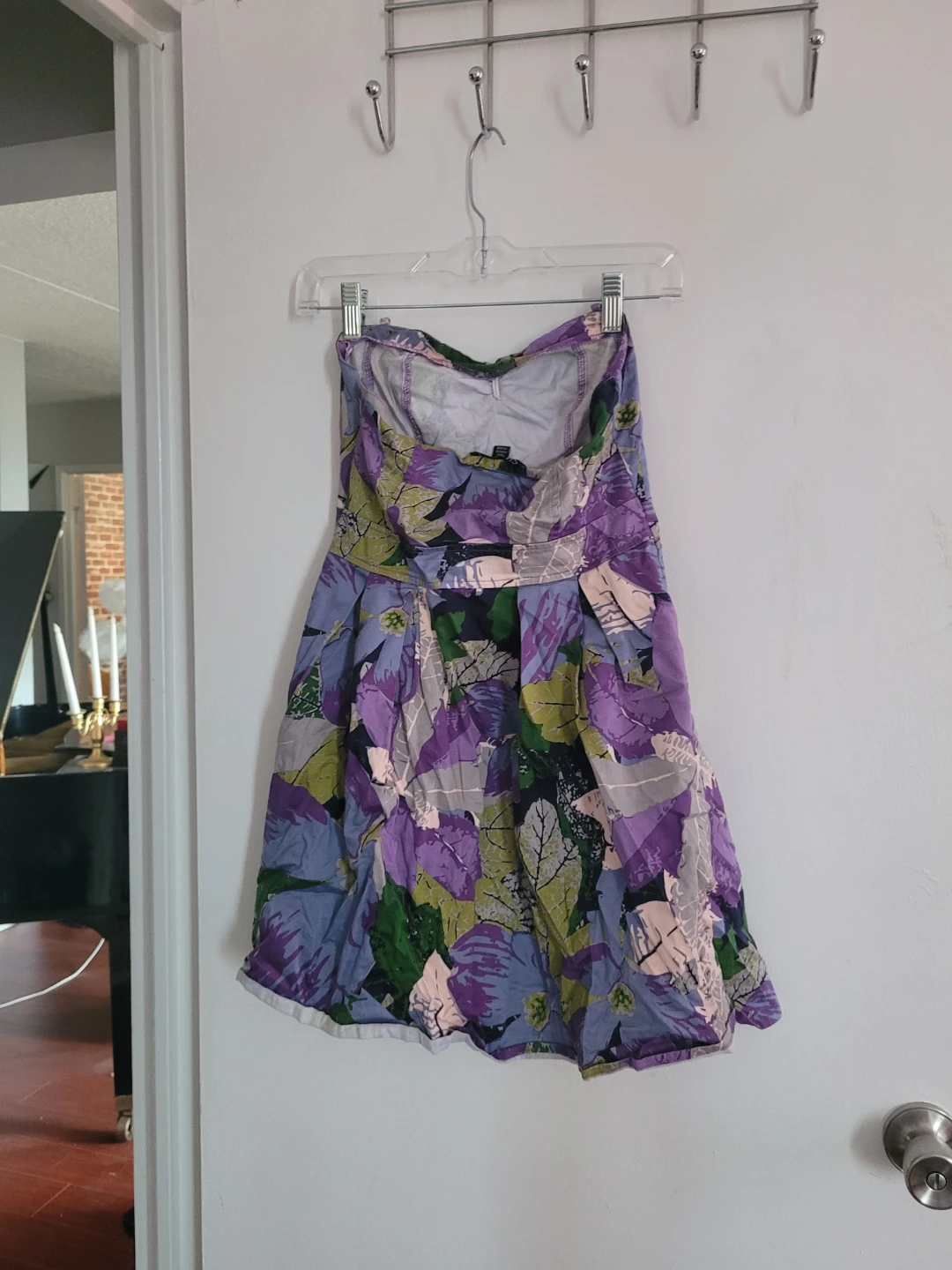 Strapless Floral Print Dress - photo 2