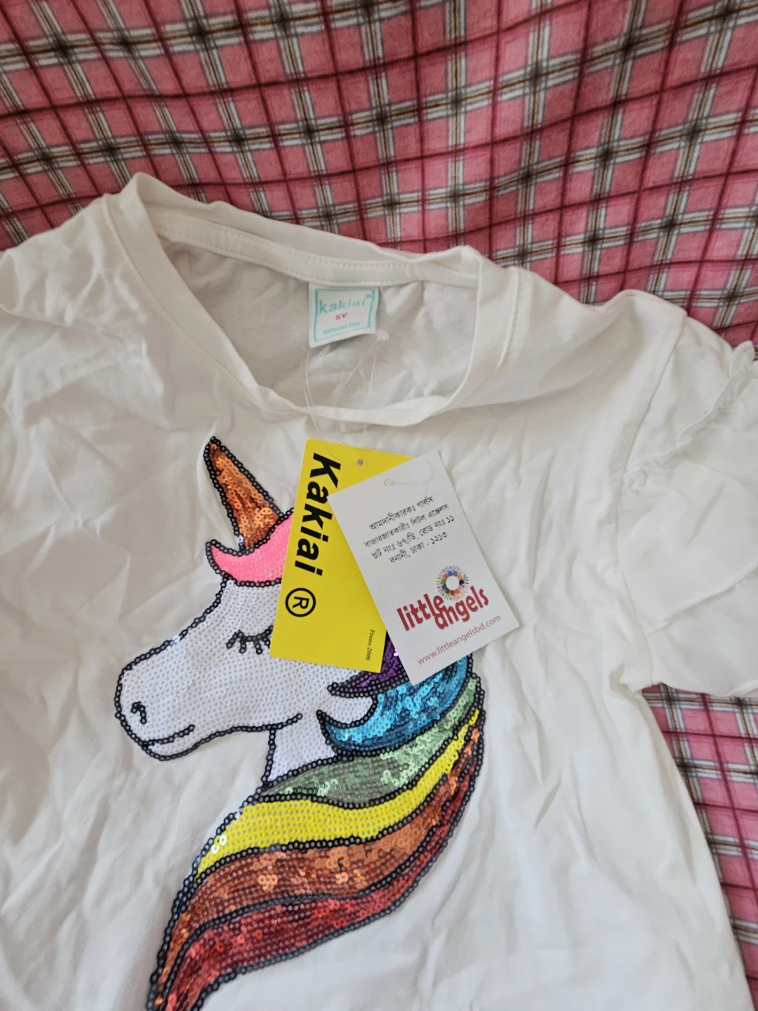 Kakai Unicorn Sequin T-shirt 4T/5T - photo 2
