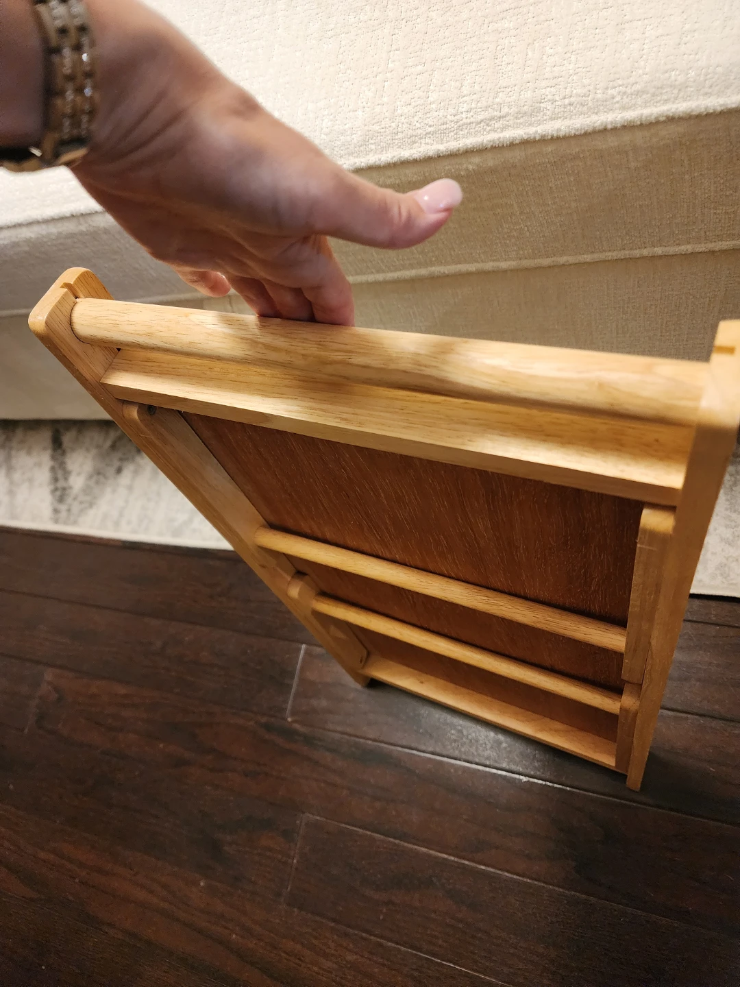 Breakfast-In-Bed Tray - Natural Wood with White Surface - photo 5