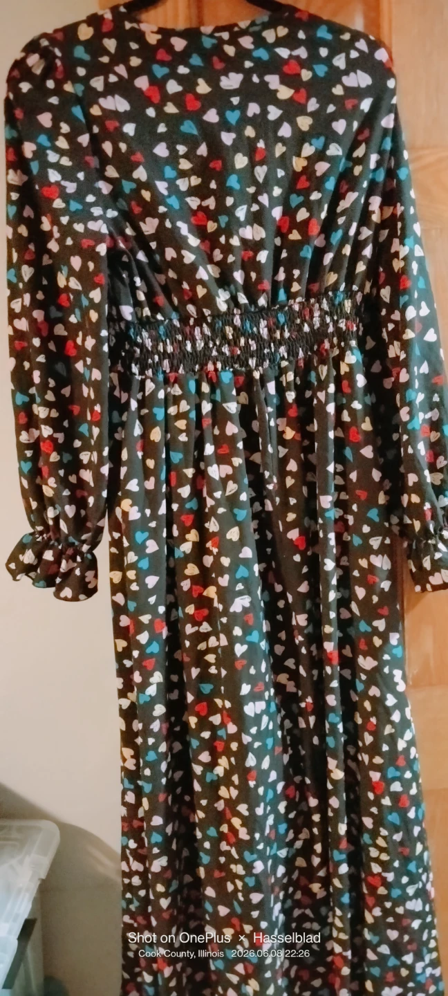 Maxi Heart Print  Dress-size L - photo 2