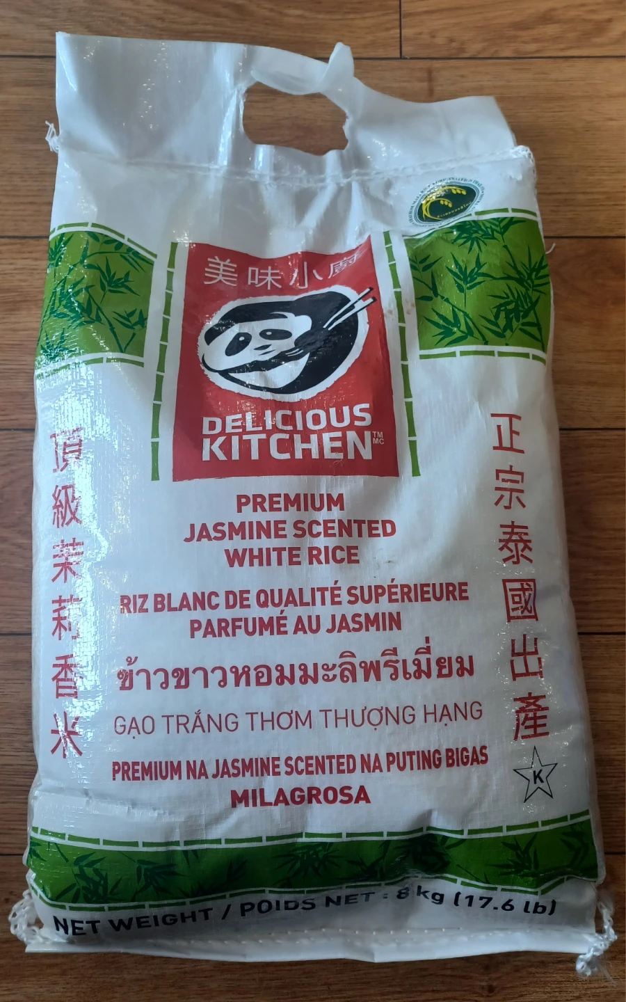 Delicious Kitchen Premium Jasmine Scented White Rice 8kg