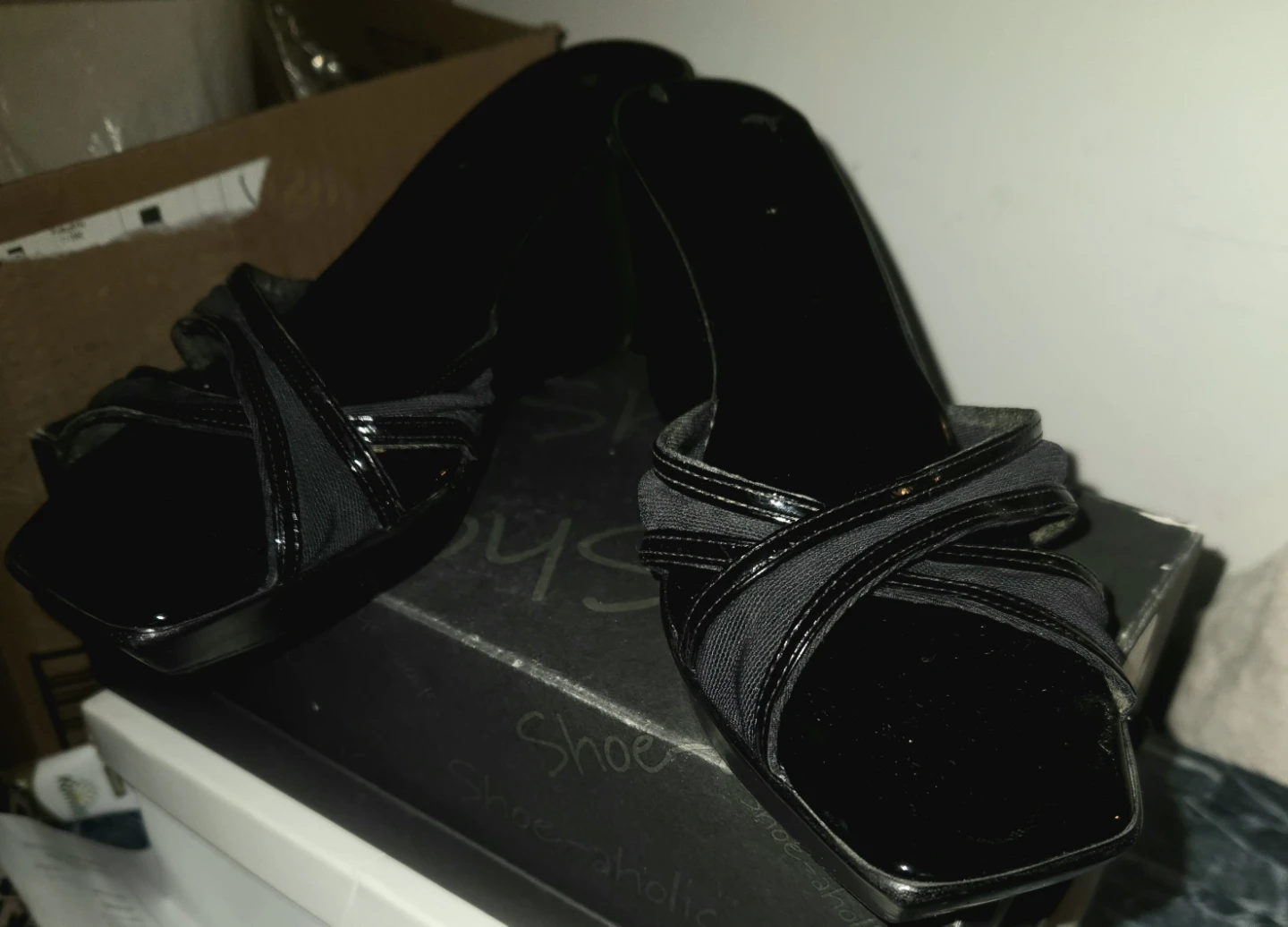 Gianetti Italian Black Wedge Sandals - photo 3